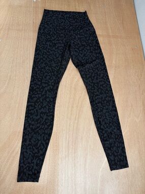 lululemon athletica Black & Grey Leopard Align High-Rise Leggings